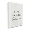thumbnail image 3 of Stupell Industries Live Laugh Leave Funny Phrase Typography Painting Gallery Wrapped Canvas Print Wall Art, 24 x 30, 3 of 7