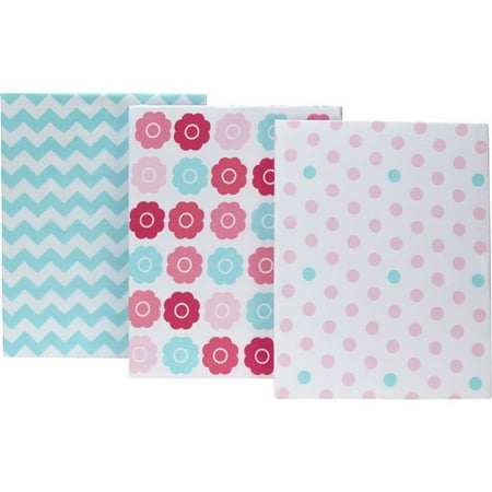 Tickled Pink Crib Sheet - Set of 3 by NoJo