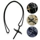 thumbnail image 3 of KAKOWELY Collar de cadena cruzada con colgante de cruz de metal para hombre, collar decorativo, 3 of 4