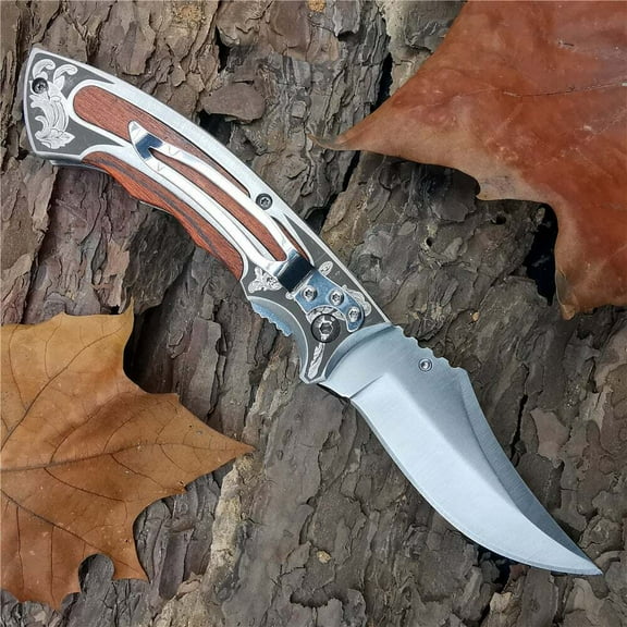 Outdoor High-hardness Stainless Steel Must-have Folding for Outdoor Survival