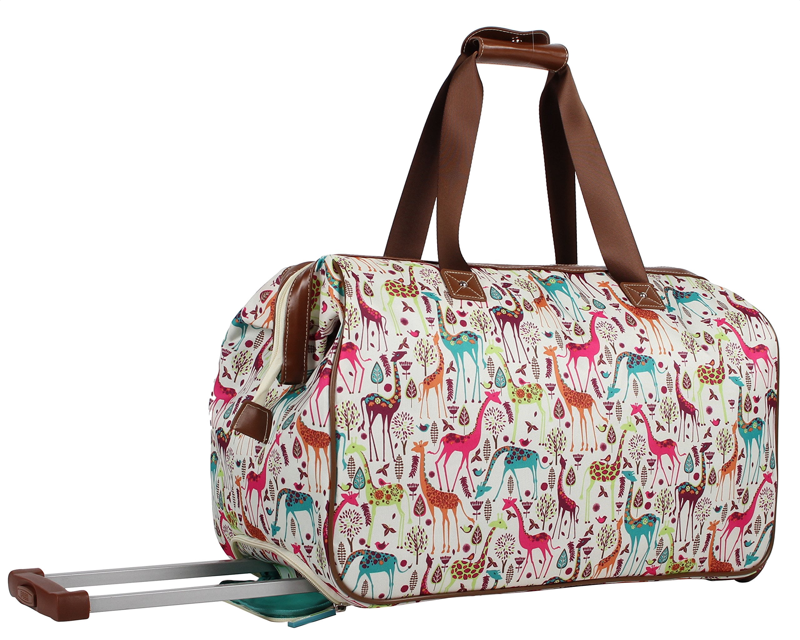 Lily Bloom 22 in Adult Giraffe Park Hybrid Carry-on Luggage