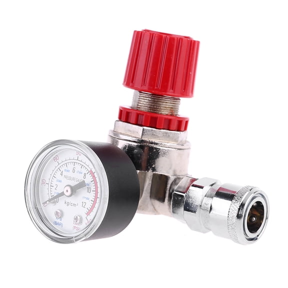 Air Compressor Pressure Regulator With Gauge 0-180 Air Gauge 0-12Bar Stainless Steel Pressure Gauge