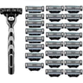 thumbnail image 1 of 24 Pcs Gillette Mach 3 Lames de Rasoir Manuel de Rechange, 1 of 4
