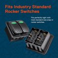 thumbnail image 3 of HAHDAXIA True Mods 4-Slot Rocker Switch Panel Housing Kit [Industry Standard Fit] [Heavy Duty] [Expandable Design] [Professional Look] Automotive Mount Rocker Switch Holder, 3 of 7