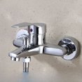 Triple shower faucet with concealed valve, bathtub hot and cold shower