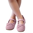 thumbnail image 5 of Girls Mary Jane Flat Shoes Cute Bow Round Toe Casual School Flats Ankle Strap Soft Non Slip Sole Fashion Shoes, 5 of 10