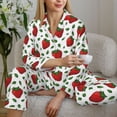 thumbnail image 6 of Sikiie Strawberry Women's Long-Sleeve Shirt and Full-Length Bottom Pajama Set (s-xxl)-Small, 6 of 7