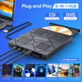 thumbnail image 2 of Unidad externa de CD/DVD Zitranse 8 en 1 USB 3.0 tipo C, 2 of 7