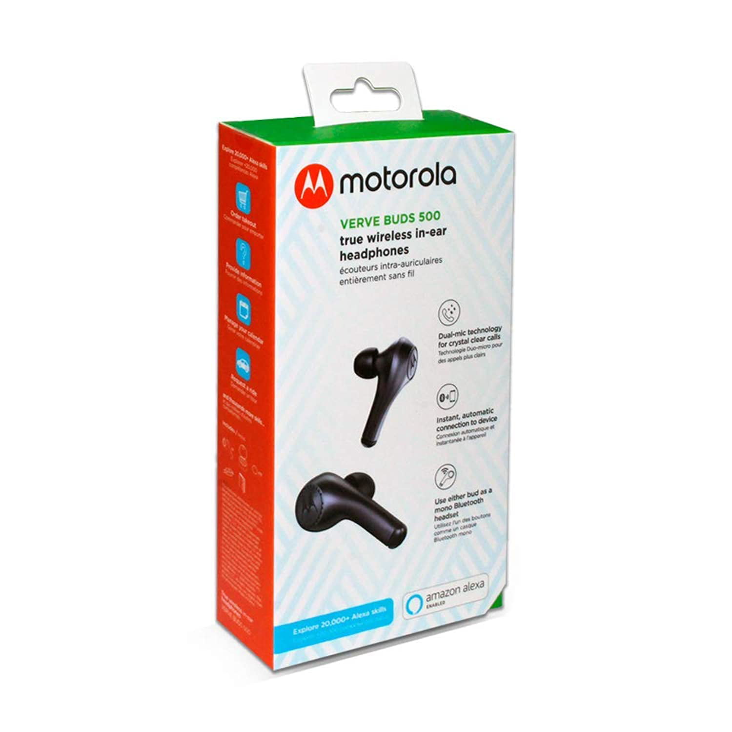 Regreso lino parrilla Motorola Verve Buds 500 True Wireless Bluetooth In-Ear Headphones - Black -  Walmart.com
