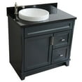 thumbnail image 2 of Bellaterra Home 400700-37L-DG-BGRDL 37 in. Single Sink Vanity with Galaxy Granite Top, Dark Gray & Black - Left Door & Round Left Sink, 2 of 15