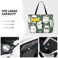 thumbnail image 5 of Yiaed Alpaca Faces Print Large Capacity Beach Travel Bag - Waterproof Zipper Vacation Tote for Sandproof Storage, and Camping, 5 of 5