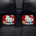 thumbnail image 4 of Hello Kitty Car Floor Mats 4PC Set Anti Skid Vehicle Floor Mat Car Carpet for Front Rear Seats Universal Auto Interior Accessories, 4 of 8