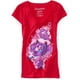 thumbnail image 1 of Aeropostale playera con gráfico divertido brillante para mujer, rojo, pequeño, 1 of 1