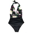 thumbnail image 4 of Cupshe Women's Lost Butterfly Shirring One Piece Swimsuit, Size XS-XL, 4 of 4