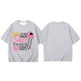 thumbnail image 4 of GDREDA Hauts pour Filles Mode Décontractée Imprimé Col Rond Manches Courtes T-Shirt Gris Clair, 6-7 Ans, 4 of 4