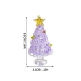 thumbnail image 3 of Eolstice Mini Handmade Glass Christmas Tree Ornament, Small Desktop Crystal Xmas Tree Figurine, Table Decor for Home Mantel Shelf and Window Decoration, 3 of 6
