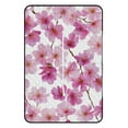 thumbnail image 3 of Pink Cherry Blossoms White Background Floral Pattern Picnic Blanket Waterproof Outdoor Beach Blanket Hand-held Pad Suitable for Travel, Camping, Beach, Family Gatherings, 3 of 8