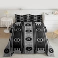 thumbnail image 2 of Castle Fairy Hippie Abstract Aztec Queen Comforter Set,Black Grey Bedding Comforter Set, 2 of 8