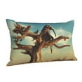thumbnail image 2 of Kll Elephant On Dry Tree Pillow Covers Envelope Closure,Super Soft And Cozy Fuzzy Fleece Pillow Case Cover 14"X20", 2 of 9