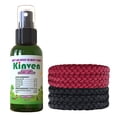 thumbnail image 2 of Kinven Bracelets and Spray Pack for Mosquito - 2 x 2oz Bottle + 8 Bracelets, Light Blue, Great Looking and Natural, Insect Wristband & Spray, Waterproof, Indoor Outdoor Protection for Adults & Kids, 2 of 6