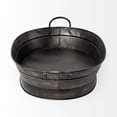 thumbnail image 3 of Vintage Black Metal Storage Basket, 3 of 5