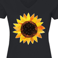 thumbnail image 4 of Inktastic Summer Sunflower Women's V-Neck T-Shirt, 4 of 5