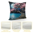 thumbnail image 4 of Pratyus Moon Flowers Rocks Pillow Covers for Couch Sofa Indoor Outdoor Throw Pillow Cover 1PC 20x20in, 4 of 5