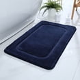 thumbnail image 2 of CSCHome Stylish Solid Color Bathroom Floor Mats Ultra Soft and Water Absorbent Bath Rug，Non Slip Washable Plush Bath Floor Mats(Blue), 2 of 5