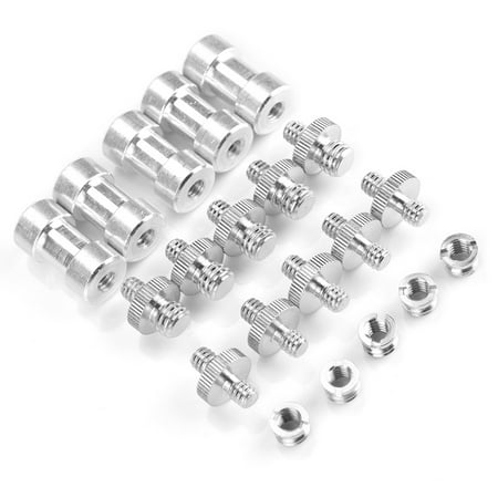 

1/4 Converter Screw Camera Ball Head Set Camera Screw Set 1/4 Screw Adapter 3/8 Screw Adapter Converter Threaded Screws Repair Shop For Camera Home Travel