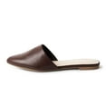 thumbnail image 2 of J. Adams Lennox Mules Sandals for Women - Comfortable Black Vegan Leather Pointed Toe Slides Sandals, 2 of 6