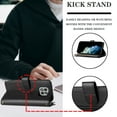 thumbnail image 4 of Compatible with Motorola Moto G Power 2021 Wallet Case Premium Zipper Large Space Flip PU Leather Cover, 4 of 5