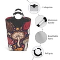 thumbnail image 4 of Lsque Forest Wild Mushroom Laundry Basket, Laundry Hamper, Dirty Clothes Hamper for Laundry, Collapsible, Waterproof Laundry Baskets with Aluminum Handles for Laundry, Dorm, Family, 4 of 6