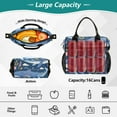 thumbnail image 4 of Ckdifva Whales Leaves Cooler Bag Cooler Cooling Tote Lunch Bag Lunch Box Front Pocket with Shoulder Strap, 4 of 6