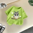 thumbnail image 4 of WEIYLL Girls Graphic T Shirts Cute Cartoon Owl Printed Short Sleeve Summer Casual Loose Activewear Tops for 10-12 Years, 4 of 4