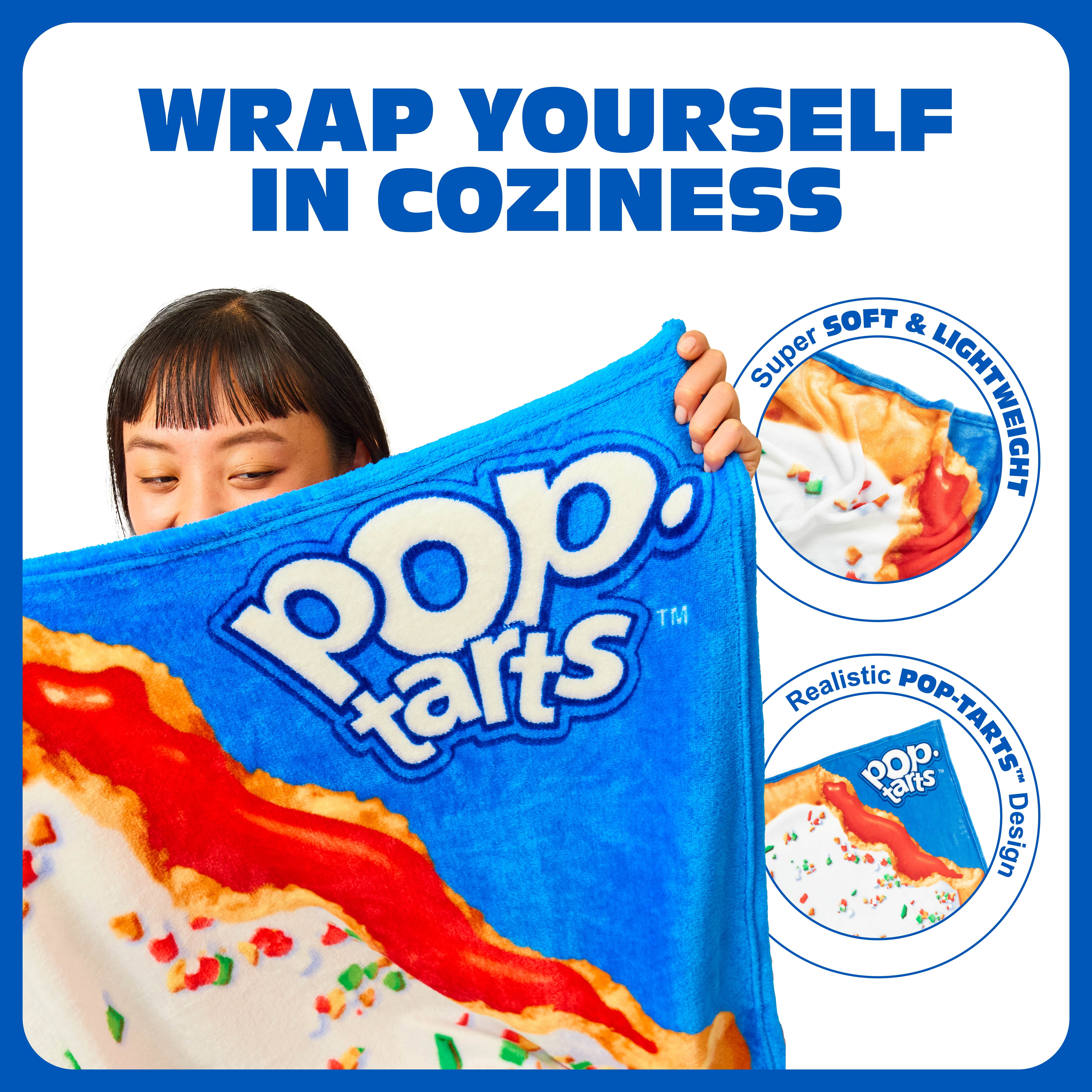 Pop-Tarts™ Cozy Concepts Co. Throw Blanket by Relatable,  Strawberry Pop-Tart® Throw Blanket,  50x60”