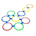 thumbnail image 2 of lionlar 10 Pieces Hopscotch Rings Jumping Rings for Backyard Carnival Indoor Outdoor 15 Inch, 2 of 9