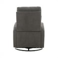 Cterwk Modern Style Upholstered Swivel Rocking Chair, Dark Gray ...