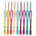 thumbnail image 1 of 9pcs Practical Weaving Tools Set Plastic Handle Crochet Hooks Kit for Home Use, 1 of 5