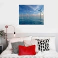 thumbnail image 5 of Orinice  Canvas Wall Art Prints Wind turbine farm in beautiful nature landscape Paintings Poster Artwork Home Decor Ready to Hang for Living Room Bedroom Dining Room  20x16in, 5 of 6