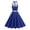Blue, variant on Efsteb Women Vintage Dresses Polka Dots Halter Cocktail Swing Dress Buttons 1950s Prom Sleeveless Evening Dress (Light Blue,M)