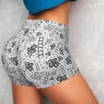 thumbnail image 4 of Xecao Hand Drawn Snake Print Workout Shorts for Women Soft Smooth Gym Yoga Scrunch Active Tennis Workout Running Shorts, 4 of 9