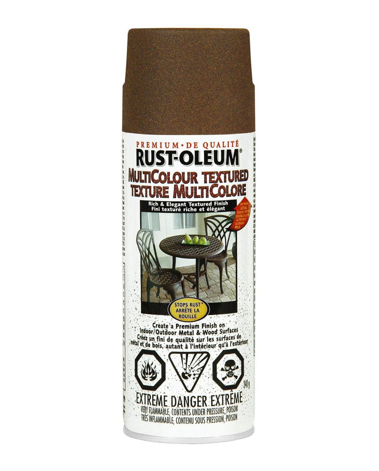 Rustoleum Multi-Colour Autumn Brown Textured Spray Paint 340g