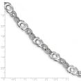 thumbnail image 3 of 14K White Gold bracelet Fancy 7.75 in Polished Link, 3 of 3