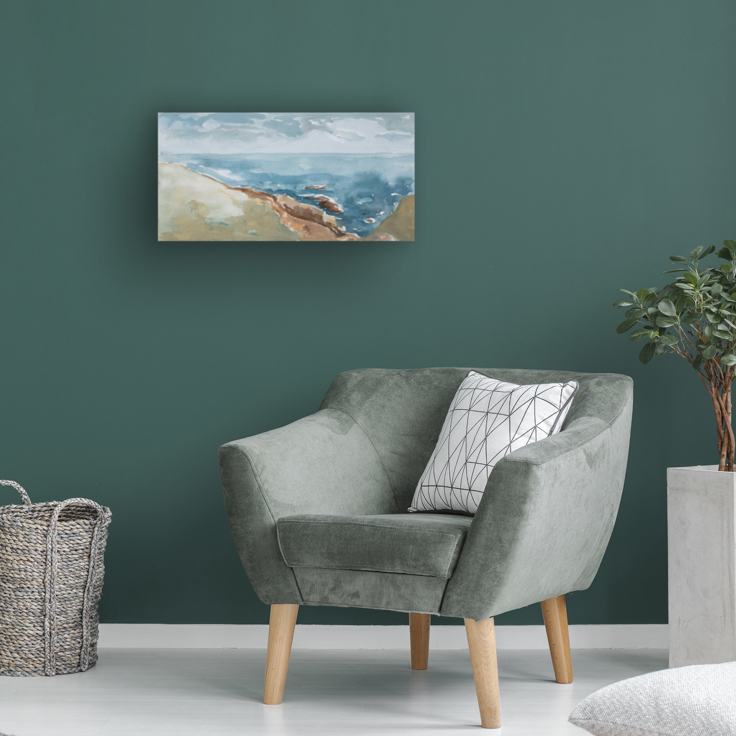 Rob Delamater 'Cliffs of Sonoma' Canvas Art