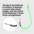 thumbnail image 2 of BBBF  10pcs Luminous Fishing Hooks Ultra  Night Glow Hooks for Freshwater and Saltwater Instant Fish Strike Fishing Tackle Set for Night Fishing attracts Fish Effortlessly Perfect for Anglers, 2 of 10