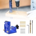 thumbnail image 1 of Kit con plantilla para orificios de bolsillo Colamx herramientas de carpintería azul, 1 of 8