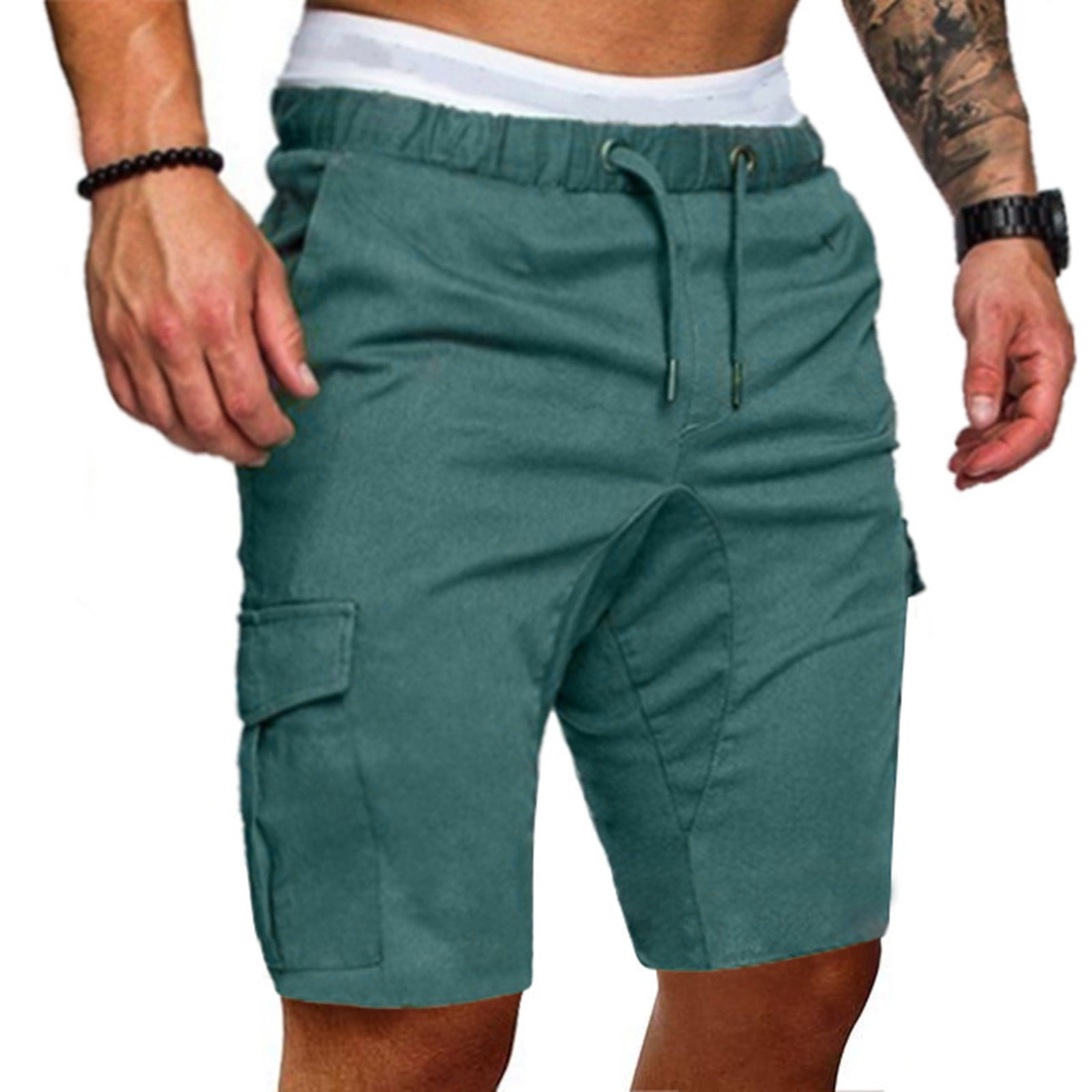 cllios Mens Cargo Shorts Plus Size Multi Pockets Shorts Work Tactical