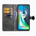 thumbnail image 4 of Funda con relieve de flores de mandala para Moto G9 Play, color negro, 4 of 5
