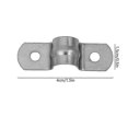 thumbnail image 2 of 40pcs Stainless Steel Plumbing Pipe Saddle Clips U Shaped Saddle Clamps (m10), 2 of 3