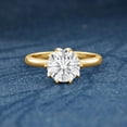 thumbnail image 3 of Rosec Jewels Lab Grown Diamond Engagement Ring 2 Carat - IGI Certified (E-VS1 Quality) - Gift for Special Occasions, 14K Yellow Gold, US 6.00, 3 of 8